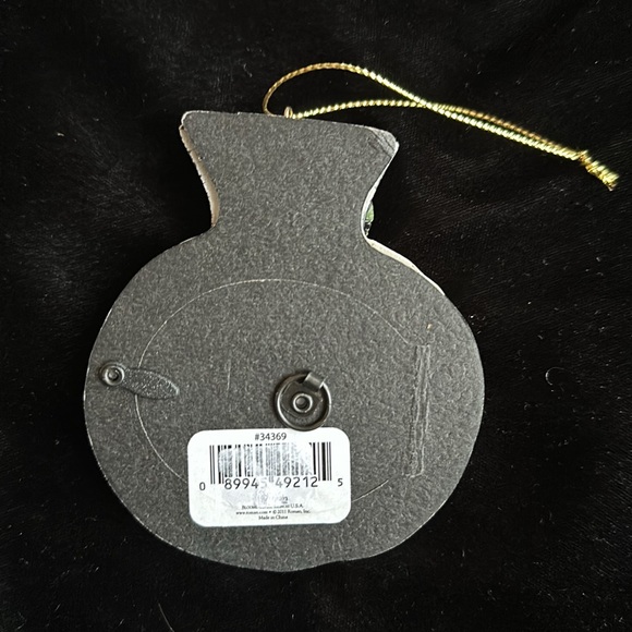 Christmas picture frame ornament NWOT w/ cute design & saying. Hook for hanging - Picture 2 of 2